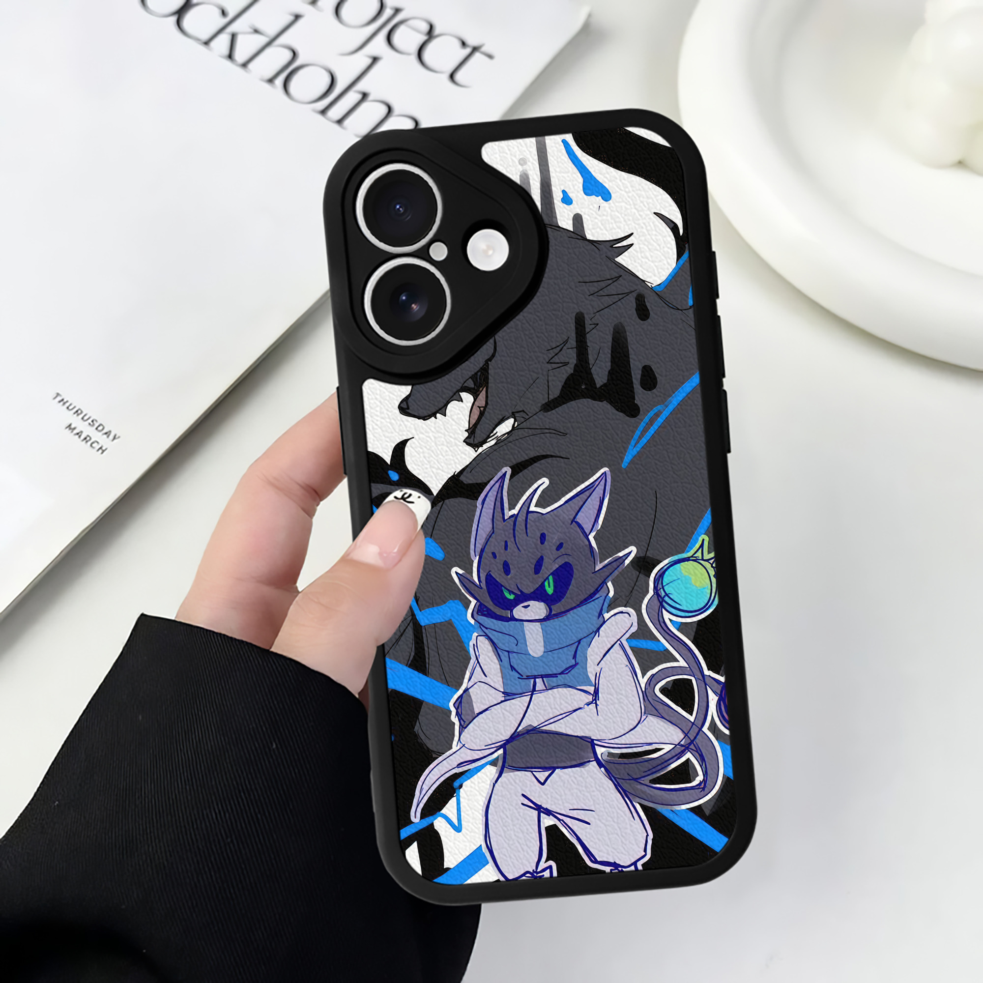 （画像用） 妖怪ウォッチ Yo-kai Watch 【iPhone 16シリーズ対応】シリコンスマホケース（レザー調） 材質：シリコン